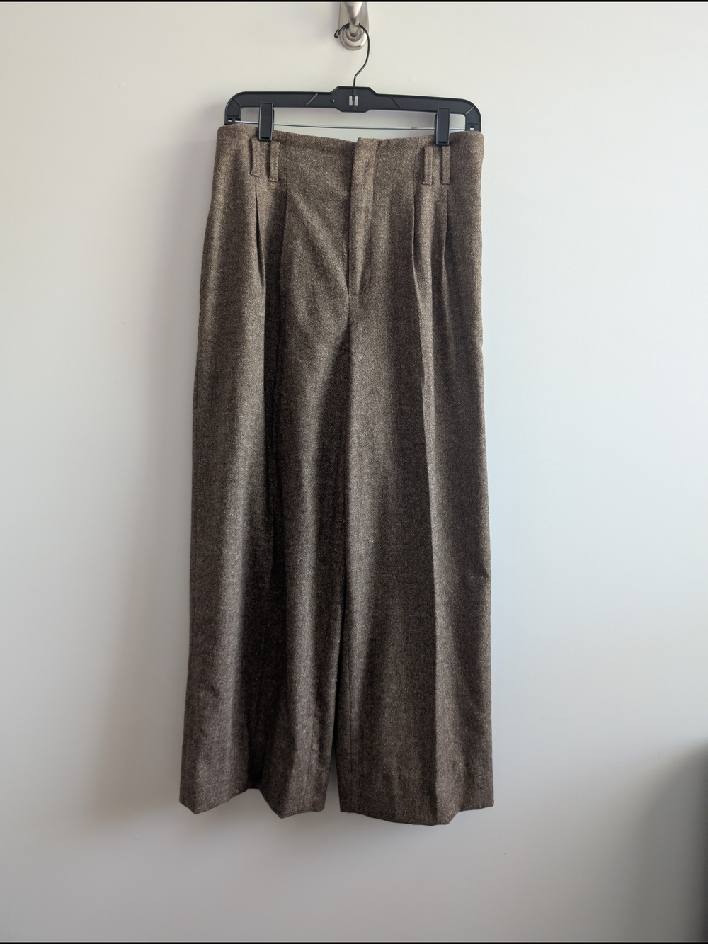 BR Wide-Leg Wool Trousers